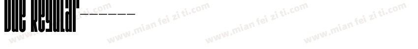 Due Regular字体转换